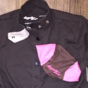 pink welding jacket